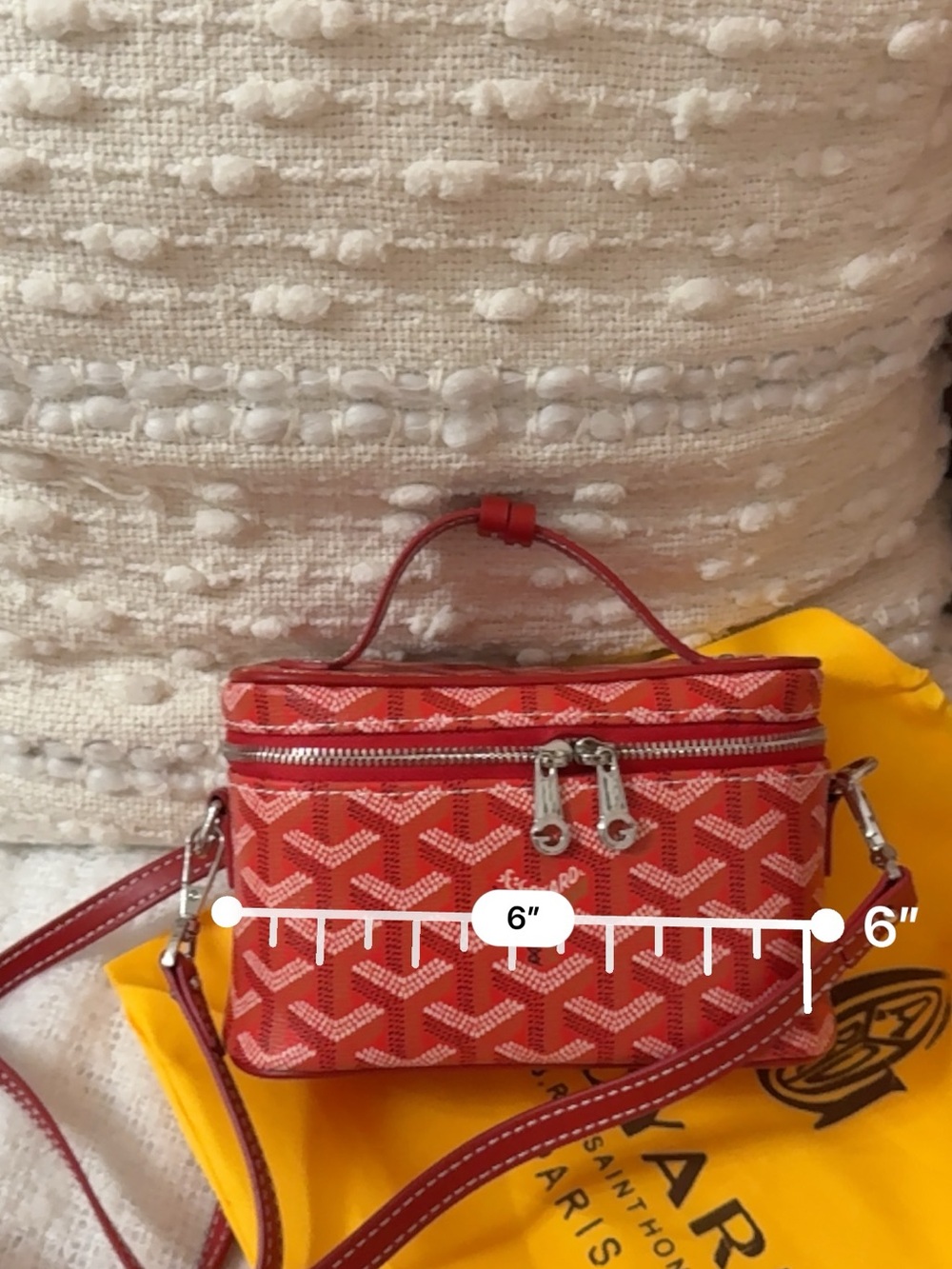 Goyard Red Mini Vanity Crossbody Bag - Picture 7 of 7